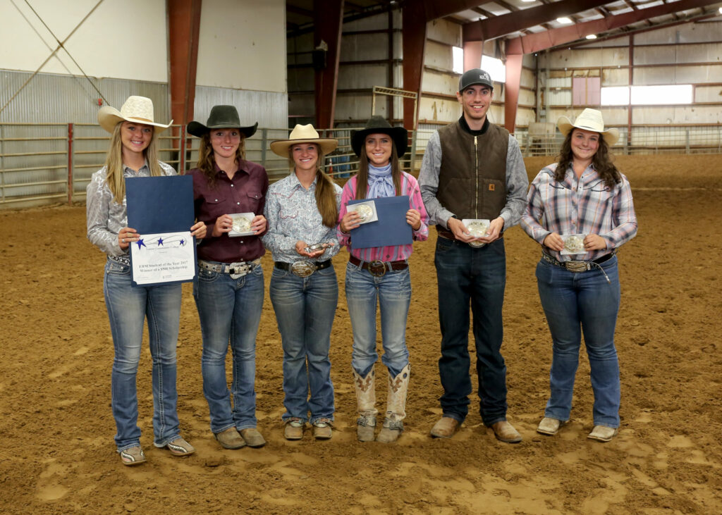 Equine students competing for scholarships