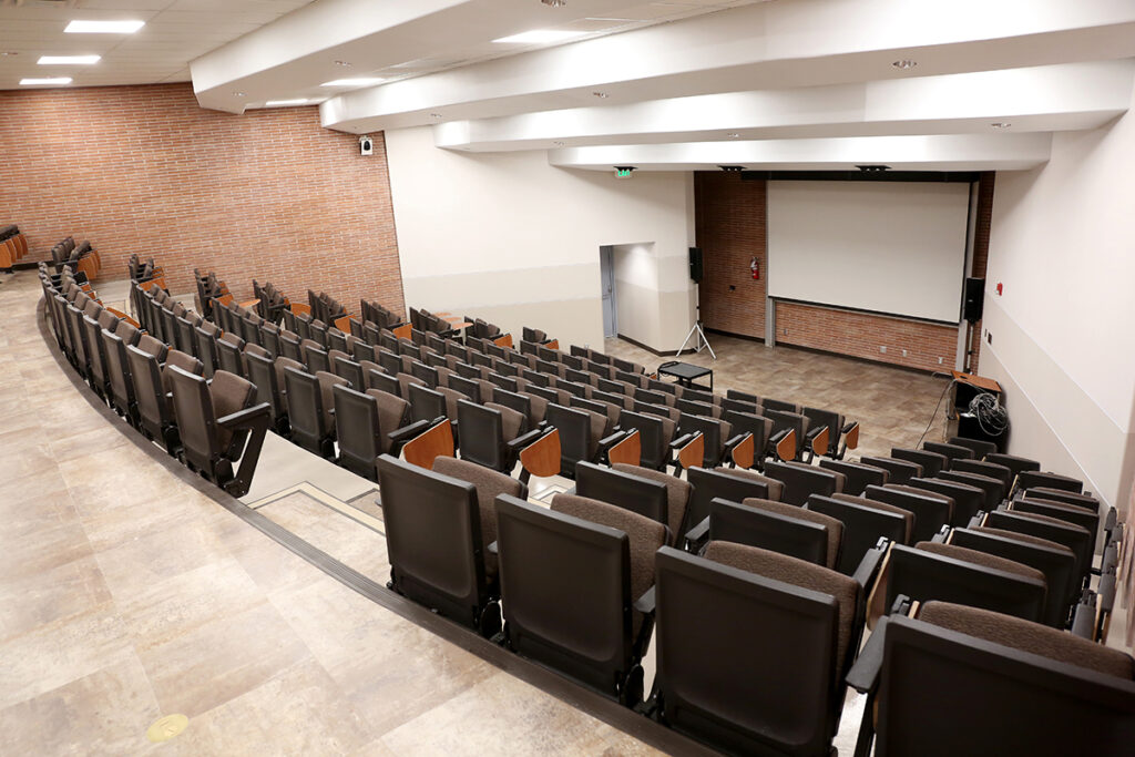 Large lecture hall from the entrance