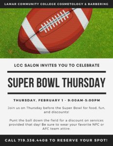 Super Bowl Thursday flyer