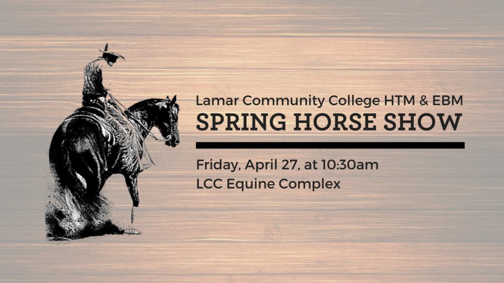 Spring Horse Show, April 27 at 10:30am at the Equine Complex